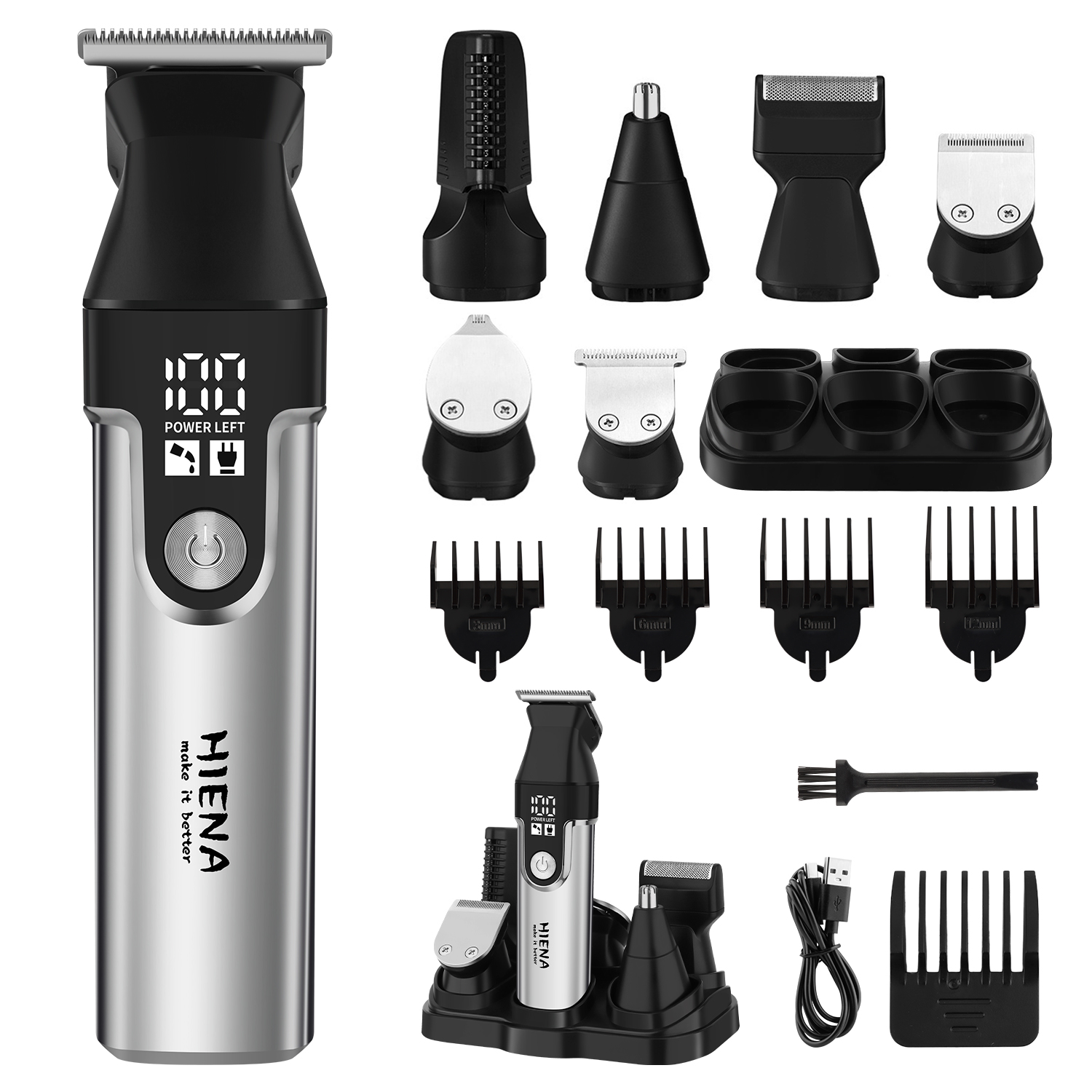 Men'S Grooming Guide - مجموعة ماكينة حلاقة الشعر الاحترافية متعددة
