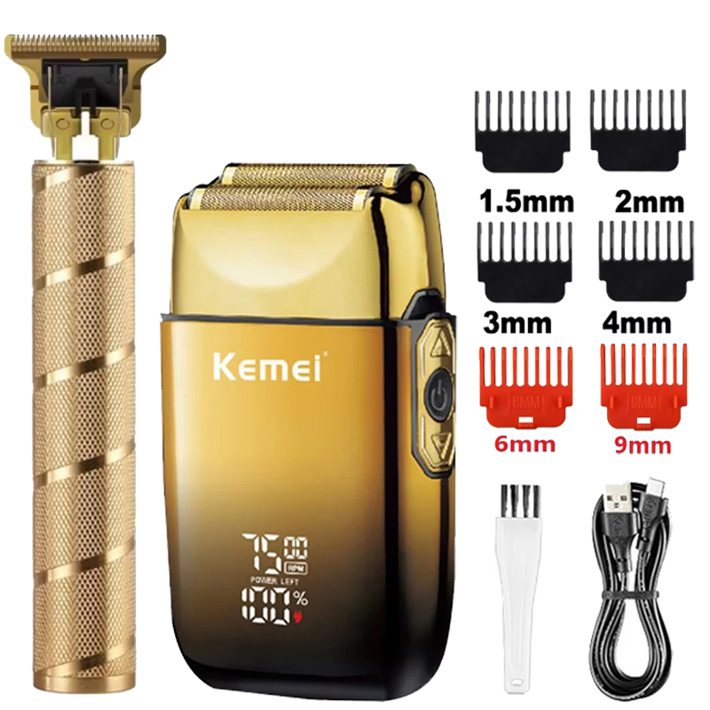 Men'S Grooming Products - ماكينة حلاقة كهربائية Kemei KM-TX10 T9،
