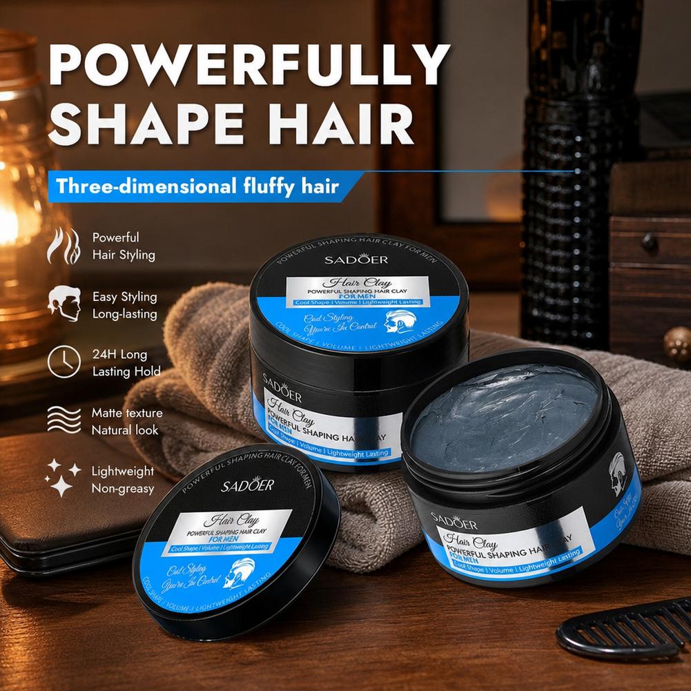 طين تصفيف الشعر غير لامع، قوي  - مراجعة Men'S Grooming Wax وسعره