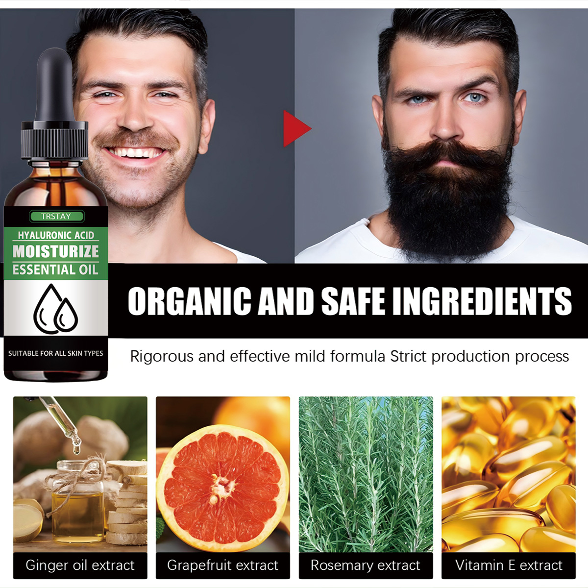 100% طبيعي تسريع شعر الوجه تنم - مراجعة Men'S Grooming Products وسعره