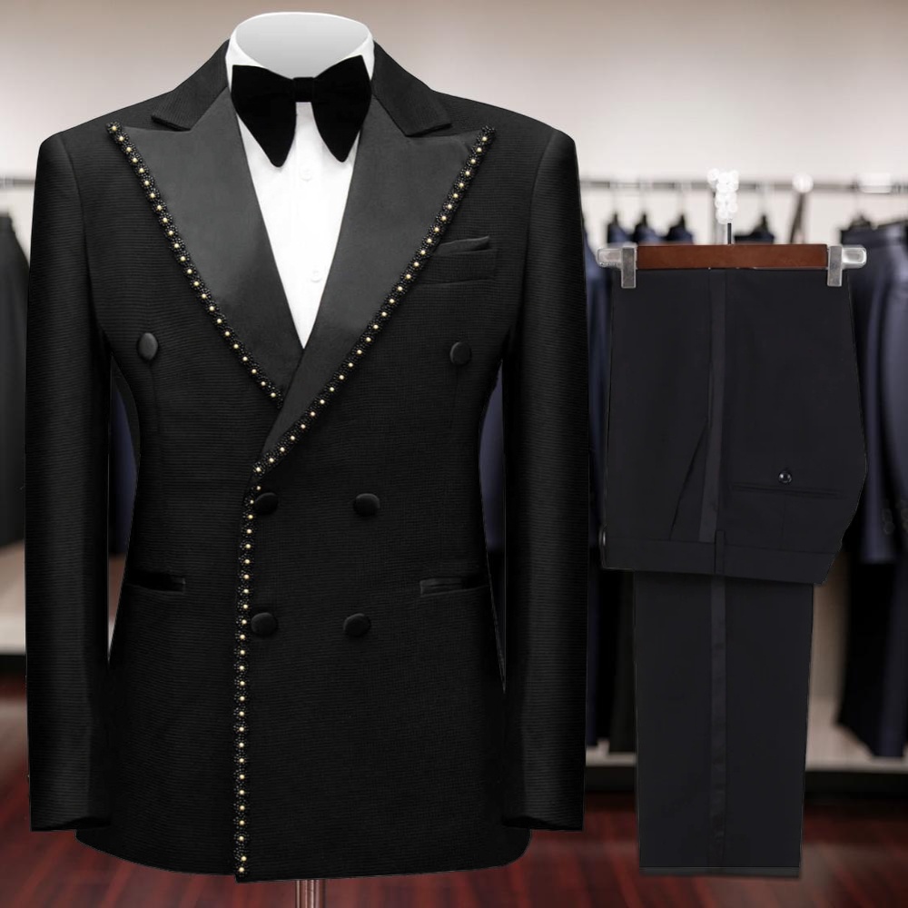 بدلة رسمية رجالية مزدوجة الصدر - مراجعة Men'S Grooming Room وسعره