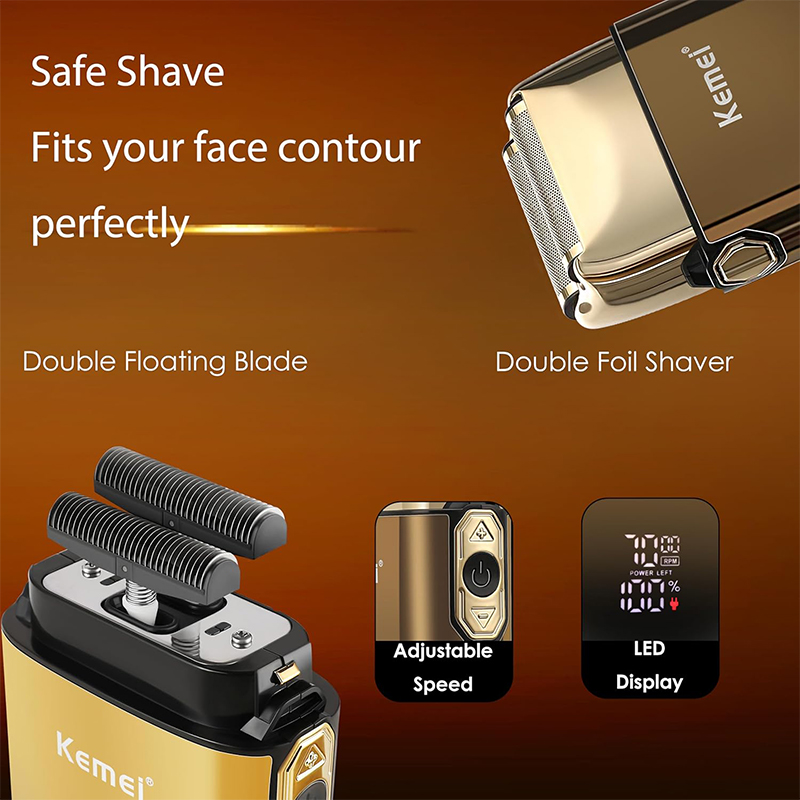 ماكينة حلاقة كهربائية Kemei KM - مراجعة Men'S Grooming Products وسعره